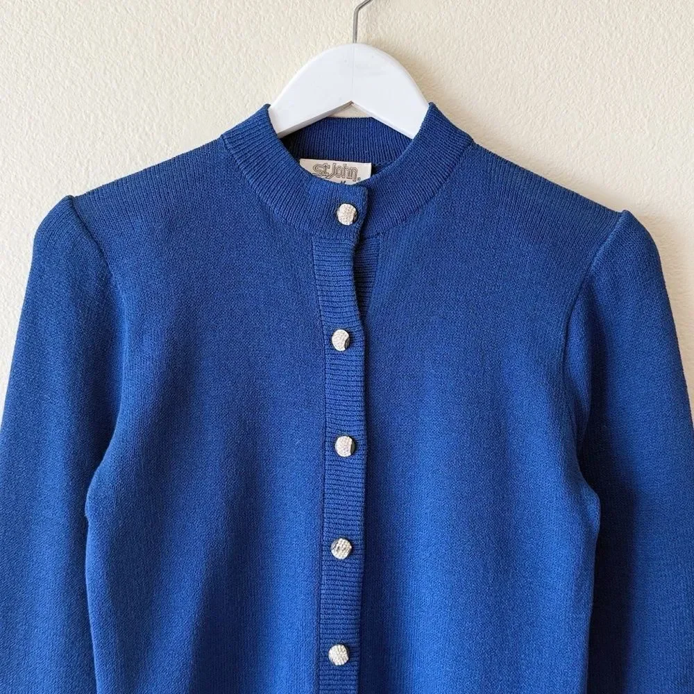 Vintage St. John for Neiman Marcus Santana Knit Pleated Skirt and Jacket Set